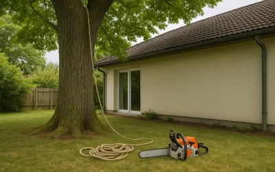 Abattage arbre proche maison : risques et prix