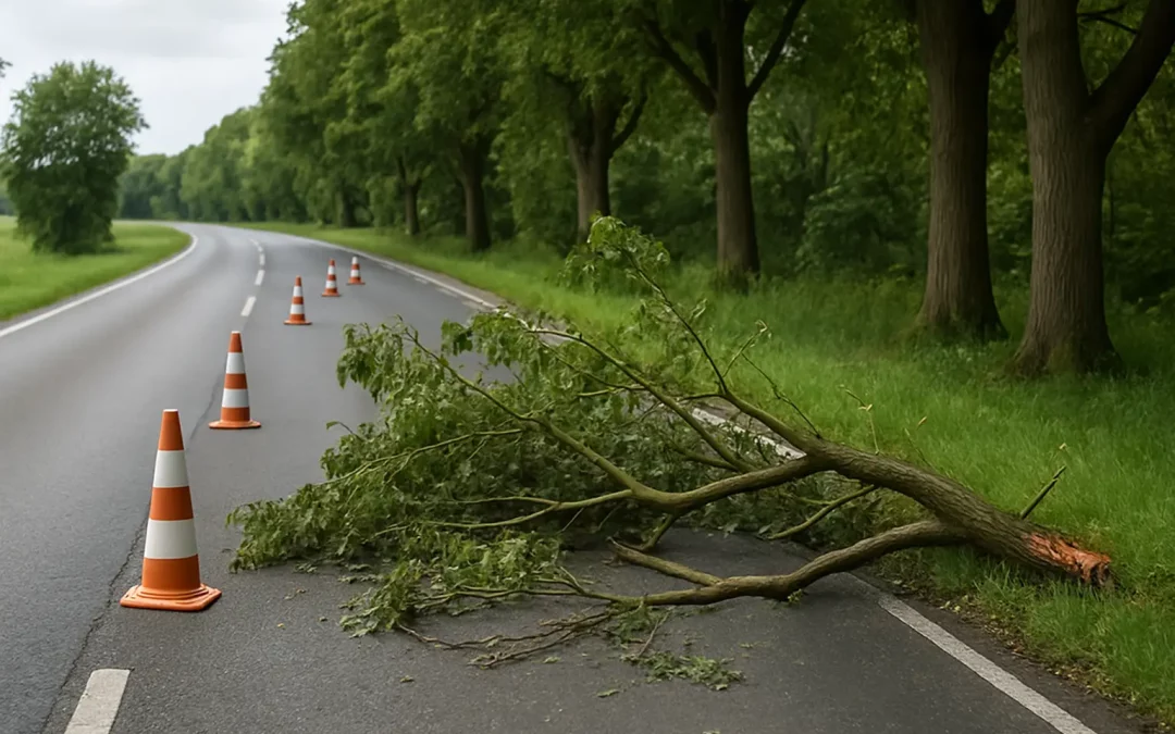 Comment prévenir la chute de branches sur route