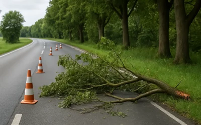 Comment prévenir la chute de branches sur route